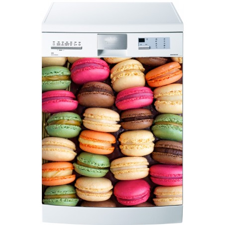 Stickers lave vaisselle Macarons