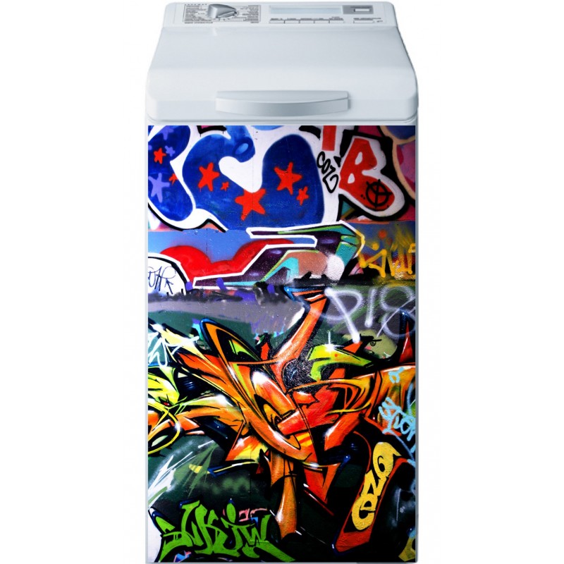 Sticker Lave Linge Graffiti Tag 40x80 cm