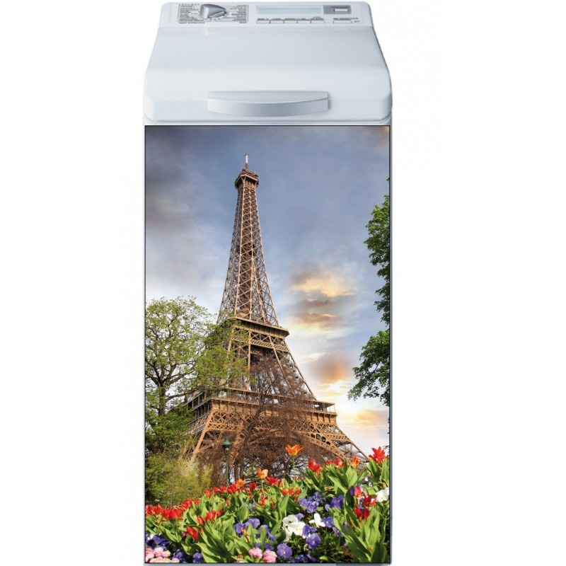 Sticker Lave Linge Tour Eiffel 40x80 cm