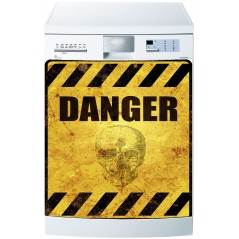 Stickers lave vaisselle ou magnet lave vaisselle Danger
