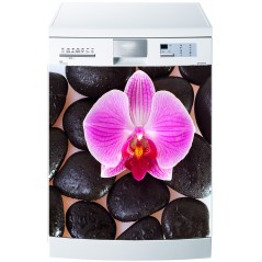 Stickers lave vaisselle ou magnet lave vaisselle Orchidée
