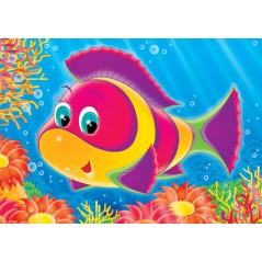 Affiche poster poissons multicolore 1945458