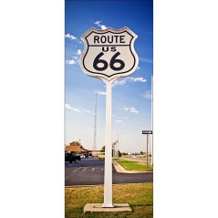 Stickers porte déco Route 66
