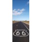 Stickers porte déco Route 66
