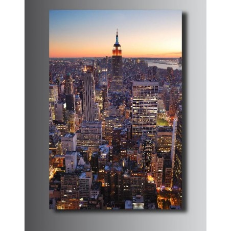 Tableaux toile déco New York vue du ciel 5566041 - Livré en kit prêt à monter