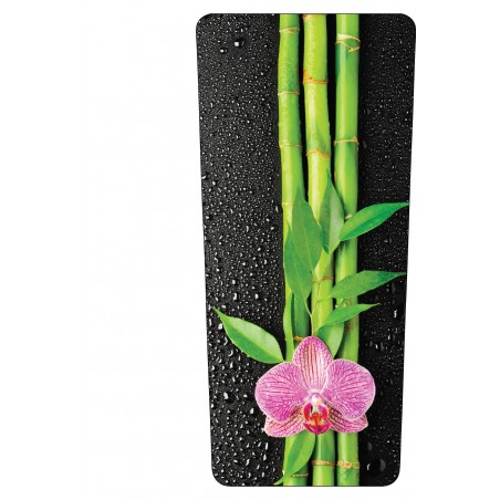 Stickers poubelle déco Bambous Orchidée