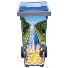 Stickers poubelle déco Versailles Fontaine