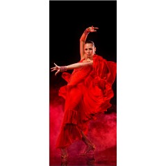 Stickers porte danseuse flamenco