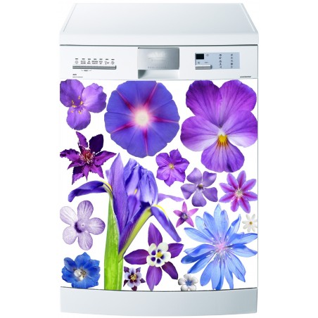 Sticker pour Lave Vaisselle Violettes