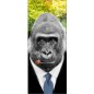 Stickers porte plane Gorille fumeur