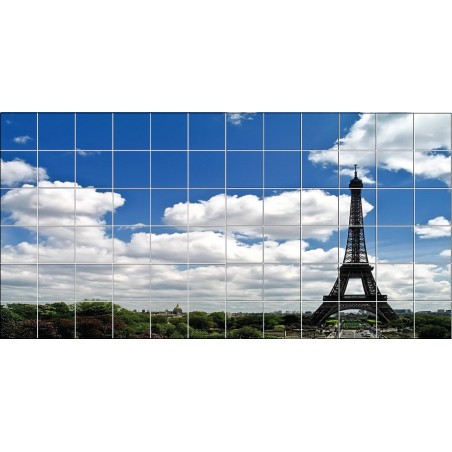 Stickers carrelage mural Tour Eiffel