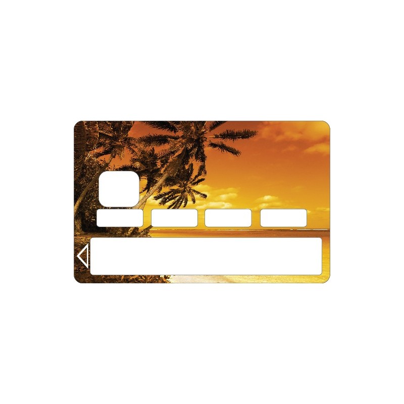 Stickers Carte bleue - Carte bancaire - CB Soleil