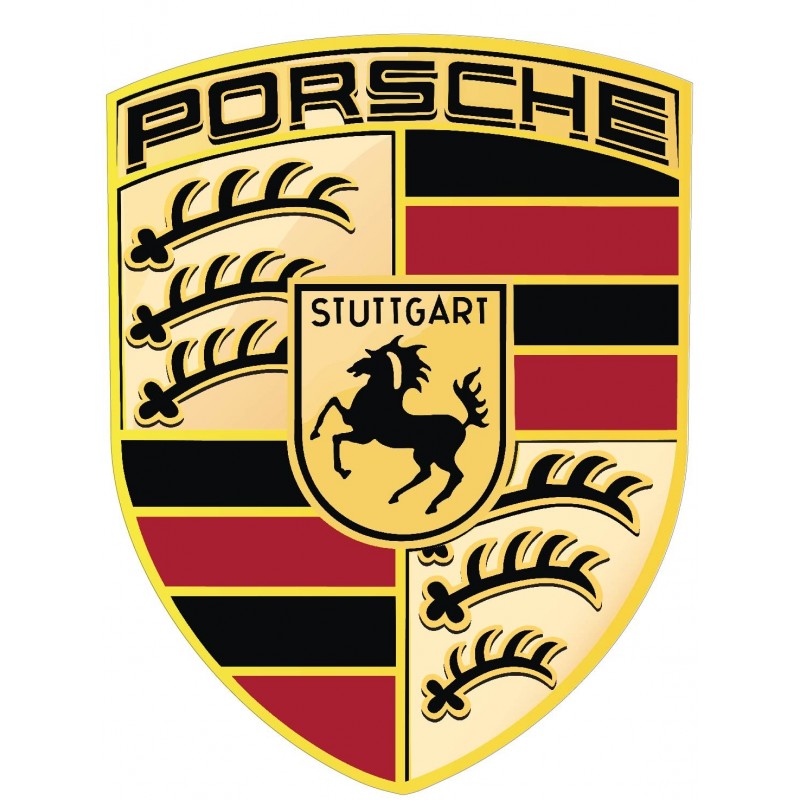 Stickers  autocollant Logos Emblème Porsche