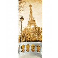 Stickers porte Balcon Tour Eiffel