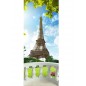 Stickers porte Balcon Tour Eiffel