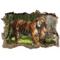 Stickers muraux 3D Tigres