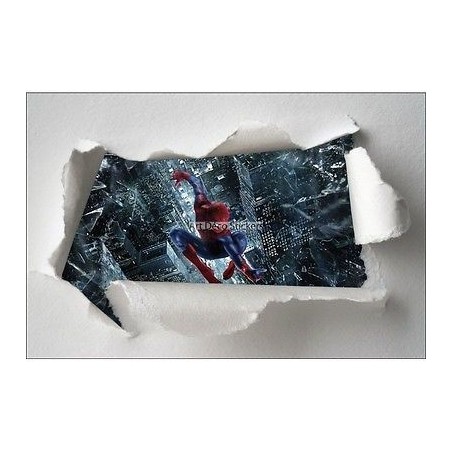 Stickers enfant papier déchiré Spiderman réf 7643