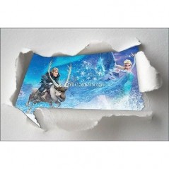 Stickers enfant papier déchiré Frozen la reine des neiges réf 7623