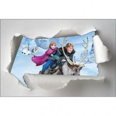 Stickers enfant papier déchiré Frozen la reine des neiges réf 7621