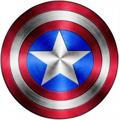 Stickers Bouclier Captain America Avengers 15075