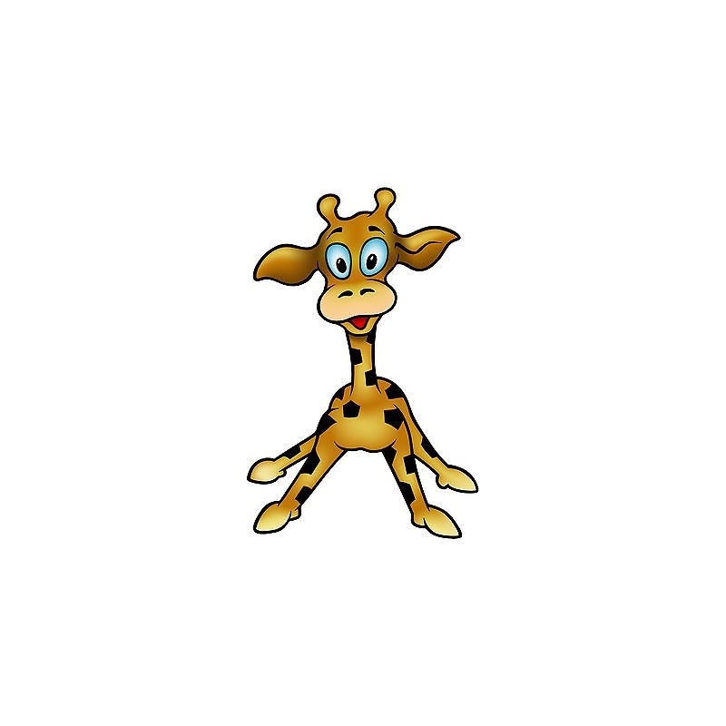 Sticker enfant Girafe-L 20x30cm