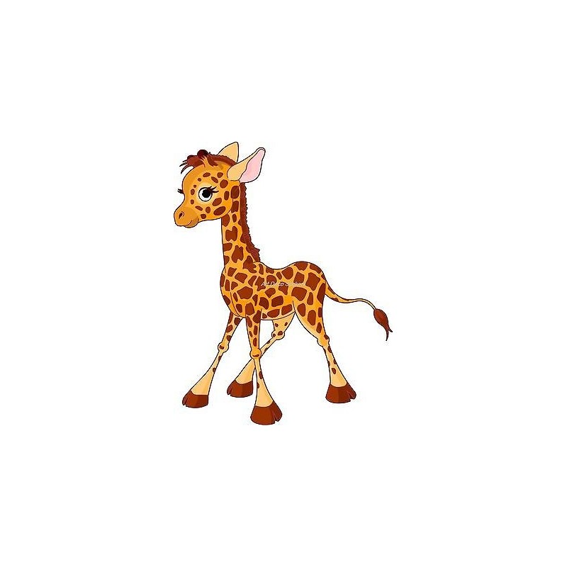 Sticker enfant Bébé Girafe réf 901