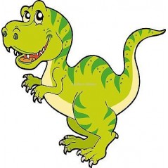 Sticker enfant Dinosaure réf 923 (Dimensions de 10 cm à 130cm de hauteur)