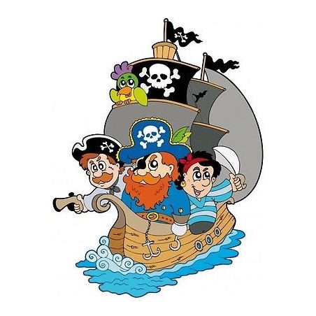 Sticker enfant Bateau et Pirates Bateau et Pirates