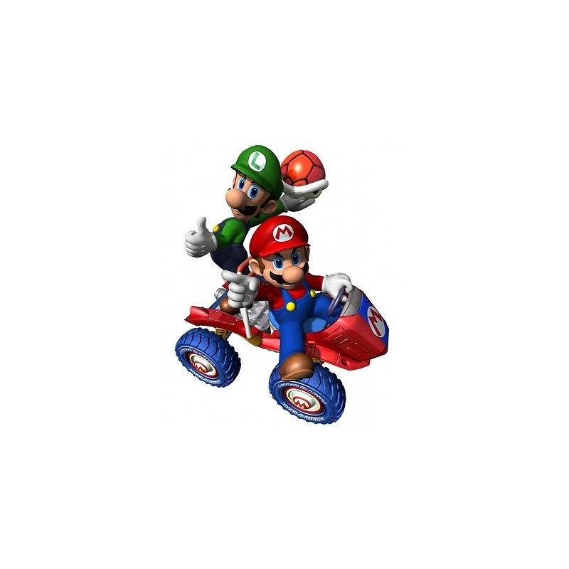Sticker enfanf Mario en voiture 