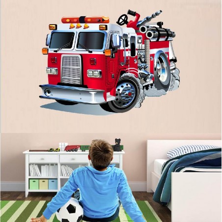 Stickers enfant Camion pompier
