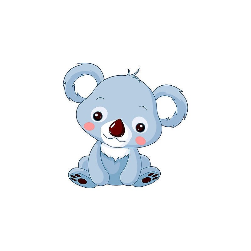 Sticker enfant Koala réf 2546 (Dimensions de 10 cm à 130cm de hauteur)