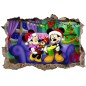 Stickers 3D Mickey et Minnie a Noël ref 4610