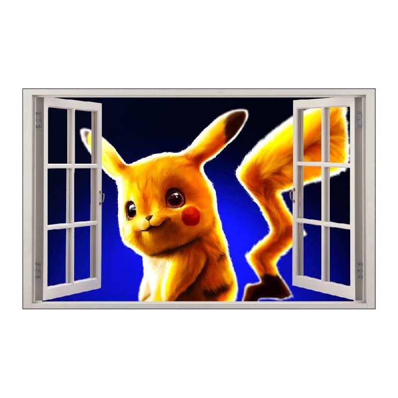 Stickers Pikachu - Stickers fenêtre Pokemon