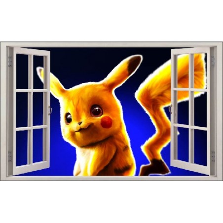 Stickers Pikachu - Stickers fenêtre Pokemon