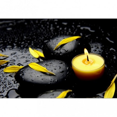 Stickers muraux déco Zen: Galets bougies