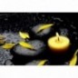 Stickers muraux déco Zen: Galets bougies