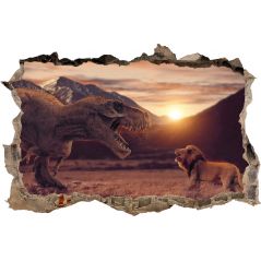 Stickers 3D Dinosaure Lion
