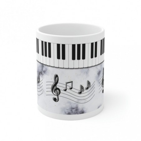 Mug Piano note de musique - Idée cadeau - Tasse en céramique