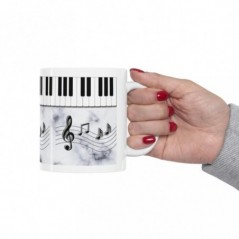 Mug Piano note de musique - Idée cadeau - Tasse en céramique