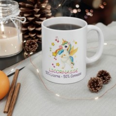 Mug Licornasse - Idée cadeau - Tasse en céramique 