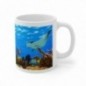 Mug Tortue poissons raie - Idée cadeau - Tasse originale en céramique