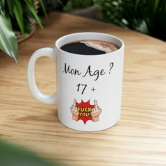 Mug 18 ans - Idée cadeau anniversaire homme ou femme - Tasse original humour rigolo fun