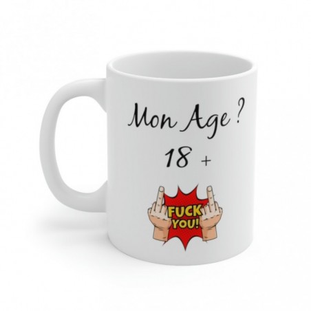 Mug 19 ans - Idée cadeau anniversaire homme ou femme - Tasse original humour rigolo fun