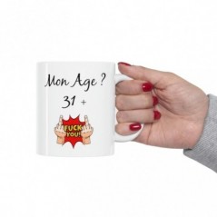 Mug 32 ans - Idée cadeau anniversaire homme ou femme - Tasse original humour rigolo fun