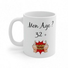 Mug 33 ans - Idée cadeau anniversaire homme ou femme - Tasse original humour rigolo fun