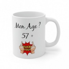 Mug 58 ans - Idée cadeau anniversaire homme ou femme - Tasse original humour rigolo fun