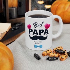 Mug Fête des Pères - Idée cadeau Le meilleur Papa du monde - Tasse original 