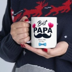 Mug Fête des Pères - Idée cadeau Le meilleur Papa du monde - Tasse original 