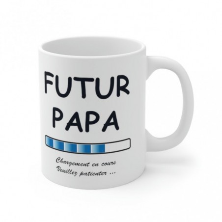 Mug Futur Papa - Idée cadeau chargement en cours - Tasse original 
