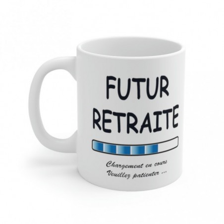 Mug Futur Retraité - Idée cadeau chargement en cours - Tasse original 